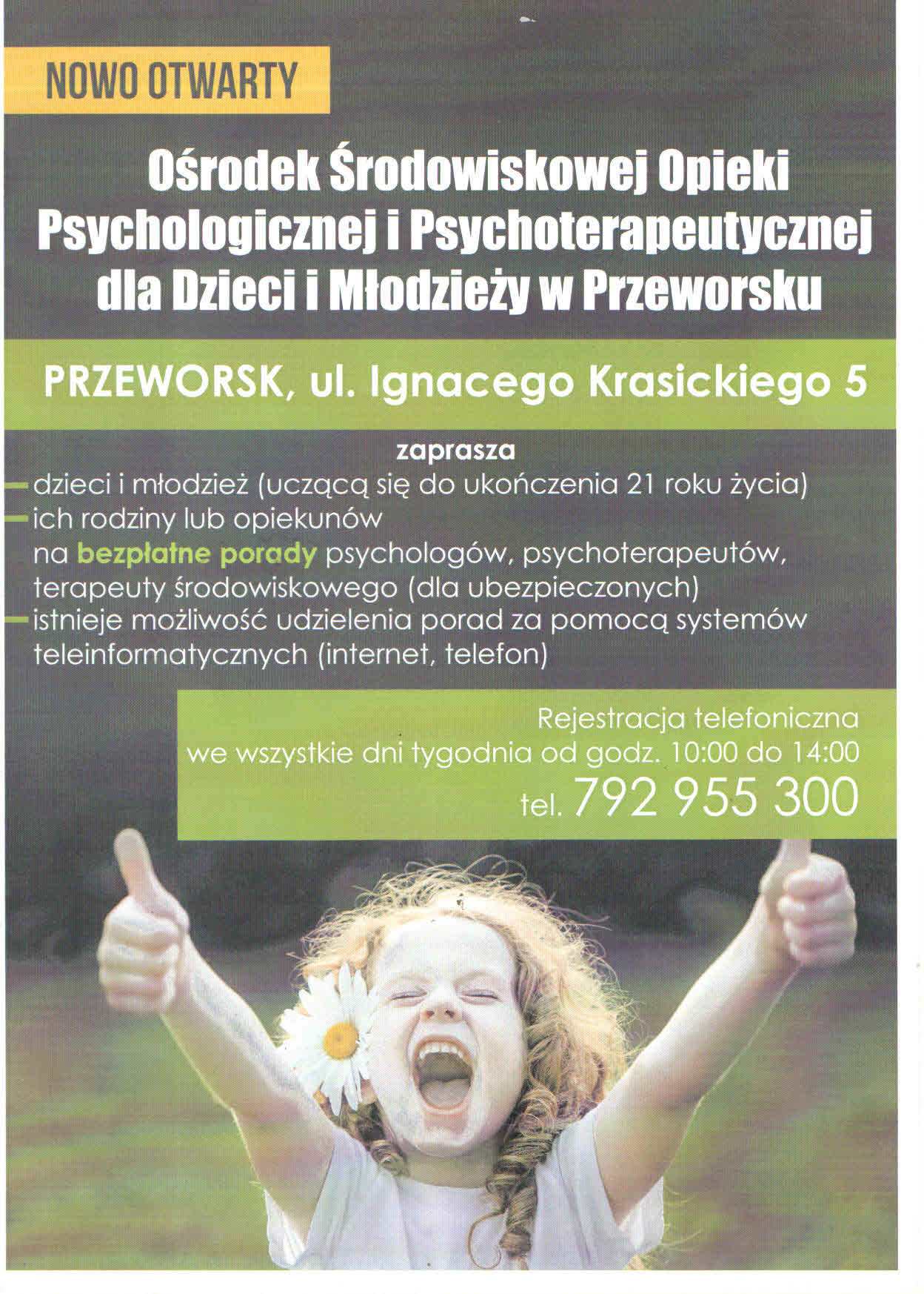 nowo-otwarty-osrodek-srodowiskowej-opieki-psychologicznej-i-psychoterapeutycznej-dla-dzieci-i-mlodziezy-w-przeworsku