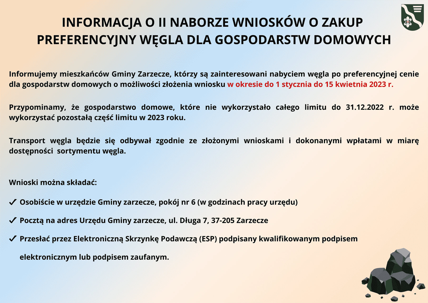 informacja-o-ii-naborze-wnioskow-o-zakup-preferencyjny-wegla-dla-gospodarstw-domowych